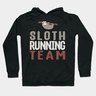 Cute Sloth Running Team Slothlike Runners Joke Hoodie